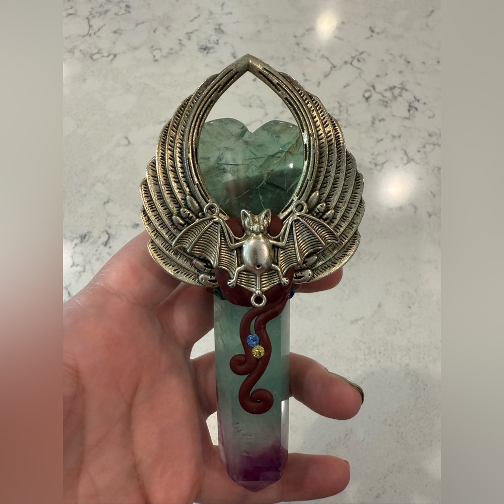 Fluorite Crystal Wand